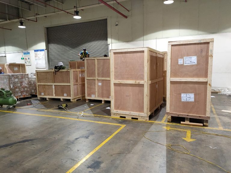 Đóng gói khung túi lọc bụi xuất Nhật