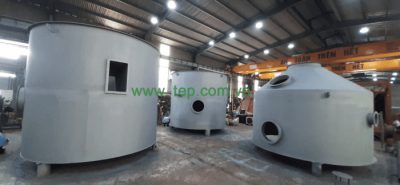 Tháp rửa khí sản xuất tại nhà máy chuẩn bị gửi đến khách hàng